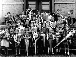 Einschulung Klasse 1A 1956