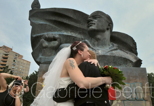 2012 am 28. Juli schottische Hochzeit
