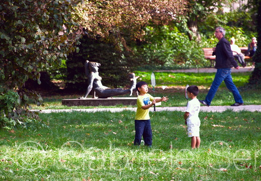 September 2014 Berlin, seit 1974 kann man sie antreffen, das Geschwisterpaar von Theo Balden