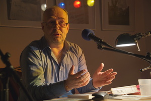 16.12. 2014 - jW Ladengalerie - Lange Nacht der DDR Literatur, dabei Andreas Manz -Kozár