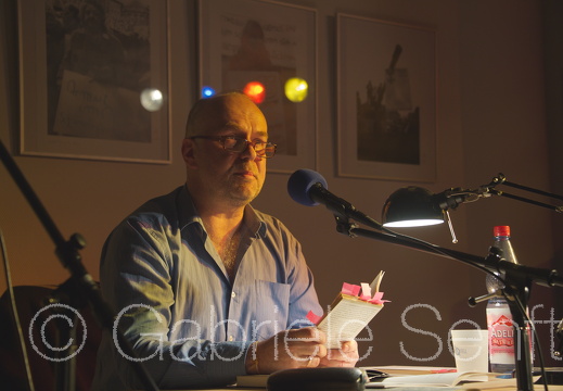 16.12. 2014 - jW Ladengalerie - Lange Nacht der DDR Literatur, dabei Andreas Manz -Kozár
