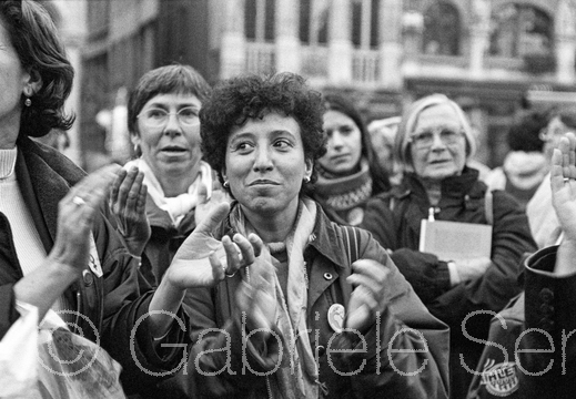 Oktober 2000, –  Weltfrauenmarsch in Brüssel, Grote Markt