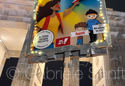 25.01.2025 Kundgebung am  Brandenburger Tor gegen AFD