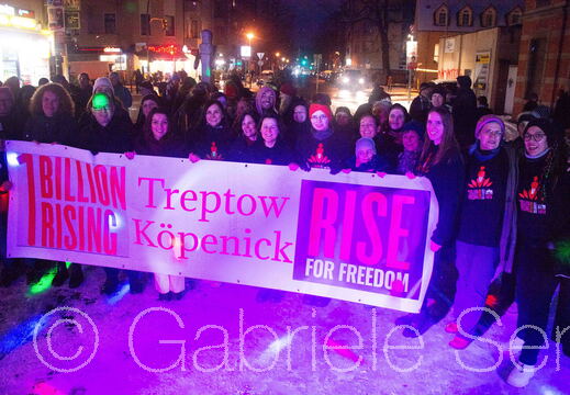 14.02.2025 One Billion Rising in Berlin Treptow Köpenick