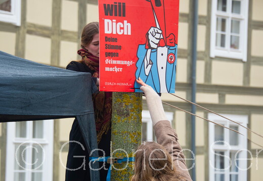 31.01.2025 - Angermünde, Aktionstag des Angermünder Bürgerbündnisses gegen die AfD
