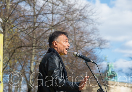 08.04.2025 – Hamze Bytyci, leitender Organisator der Aktionen zum Welt-Roma Tag in Berlin