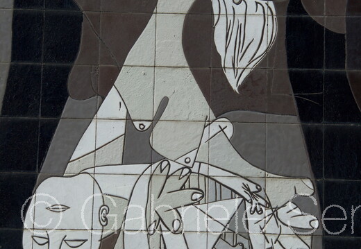 23.04.2017 Gernika , Detail aus Wandbild