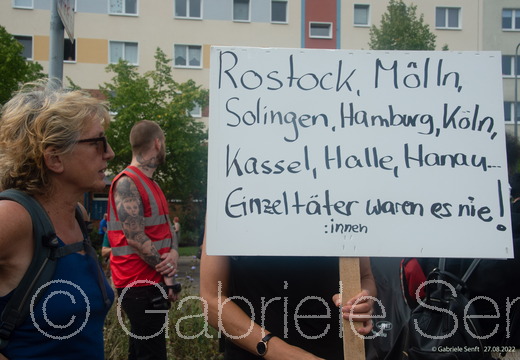 27.08.2022 Rostock Lichtenhagen Demo