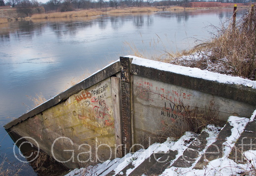 Februar 2015 Küstrin Kietz – Blick über die Oder
