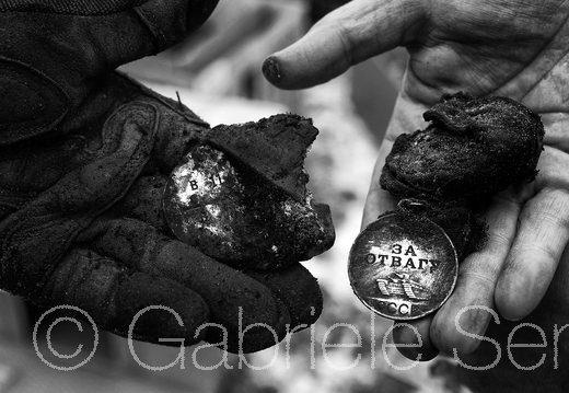 Februar 2015 im Areal der ehemaligen Festung Küstrin, Bergung von Kriegstoten