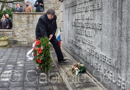 März 2015 Gedenken am sowjetischen Ehrenfriedhof in Seelow