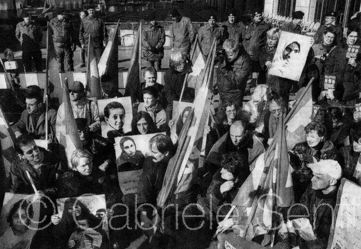 21.03. 2003 PDS vor der US Botschaft