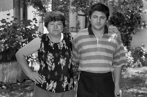 Sommer 2001 Milan Mitrovic und seine Mutter