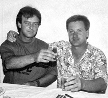 Miodrag Stamenkovic und sein Freund Ratobor Simonovic