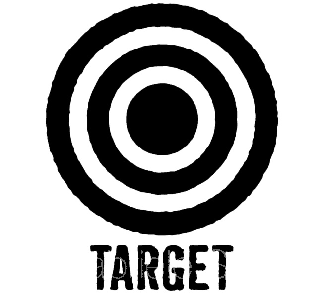 das target Zeichen, das Symbol gegen den NATO Krieg von Studenten entworfen, war titelgebend für die Bilddokumentation target.jpg