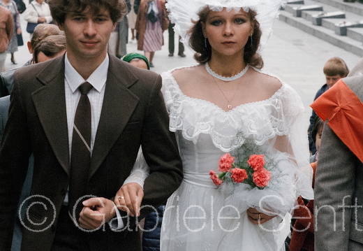 1985 Hochzeitspaar in Kiew 