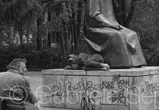 Mai 1995 am  Kollwitzplatz 